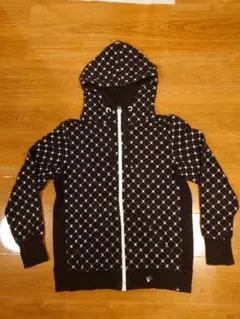 Hurley フルジップ　パーカー 総柄　アイコン