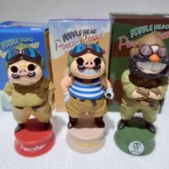 【新品未開封】 紅の豚　徳利&おちょことバブルヘッド(マンマユート①)のセット！ 新品未開封】 紅の豚 徳利&おちょことバブルヘッド(マンマユート