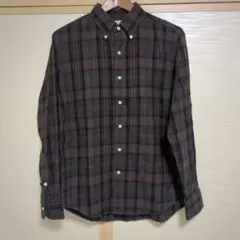 Gymphlex チェック柄 ボタンダウンネルシャツ