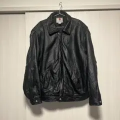 90's "Pepsi" Leather Jacket L / ペプシ