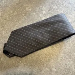 ORIHICA グレー ストライプ ネクタイ