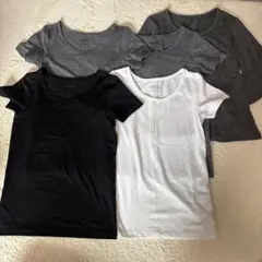 5マイセット　HEATTECH 半袖4枚　GU長袖1枚　110cm