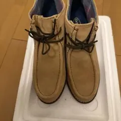 Dr. Scholl レディース スエード チャッカブーツ ベージュのサムネイル