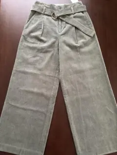 グリーンレーベルリラクシング　コーデュロイ　ワイドパンツ