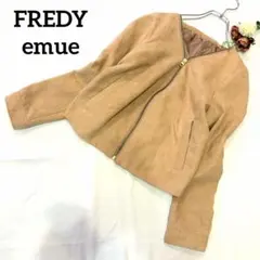 FREDY emue フェイクスエード ノーカラージャケット　アウター　38のサムネイル