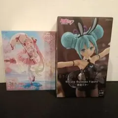 初音ミク フィギュア 2種セット 桜ミク BiCute Bunniesのサムネイル