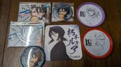 BLEACH　コースター　缶バッジ　朽木ルキア　阿散井恋次
