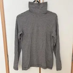 起毛フライス編みタートルネック長袖Ｔシャツ