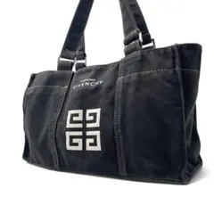 ジバンシィ GIVENCHY トートバッグ キャンバス ブラック ロゴ 肩掛け