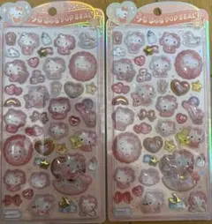 ハローキティうるちゅる ポップシール 2枚セット