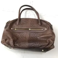 SH195 ハンドバッグ オーストリッチ レザー 保証なし