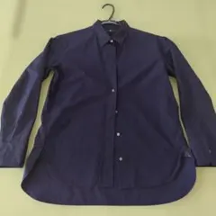 ユニクロ　ジルサンダーコラボ ネイビー 長袖シャツ Mサイズ
