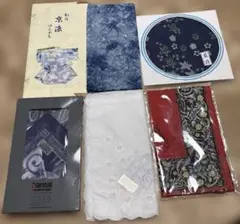 新品未使用　ハンカチ　6枚まとめ売り　ニナリッチ　山本寛斎　京染　藍染