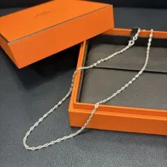 エルメス ミニ シェーヌダンクル セリエ ネックレス 50cm トップ付