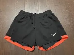 Mizuno ショートパンツ 黒/オレンジ