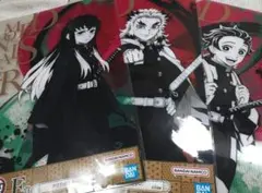 鬼滅の刃　一番くじ　クリアポスター×３