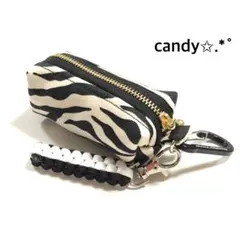 ゴルフボールケース ミニティーホルダー付き✩.*˚ホワイトタイガー/ゼブラ柄