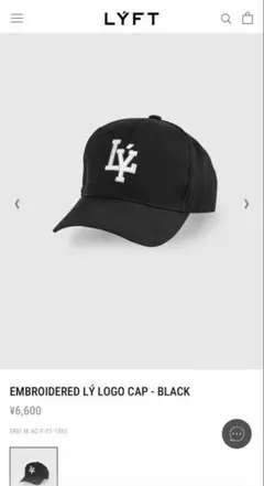 LYFT キャップ EMBROIDERED LÝ LOGO CAP
