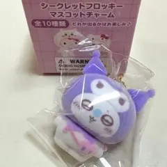サンリオ ちいかわ シークレットフロッキーマスコットチャーム モモンガ×クロミ