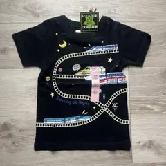【新品未使用】motherways マザウェイズ 蓄光プリント 電車柄Tシャツのサムネイル