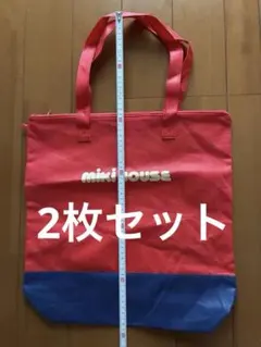 2枚セット miki HOUSE ミキハウス　ショップ袋のサムネイル