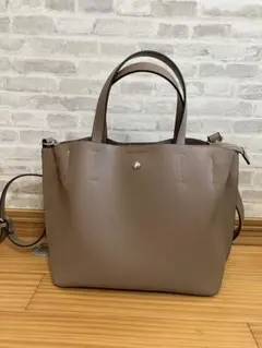 LegatoLargo かるいかばん 2wayショルダーバッグ グレーベージュ