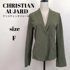 【a2317】CHRISTIANAUJARD 美品 薄手ジャケット F グリーンのサムネイル