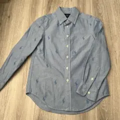 値下げRalph Lauren グレー 長袖シャツ S/P (8)140cm