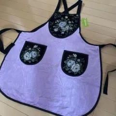 ホットマン　シェニールタオル地エプロン新品タグ付き