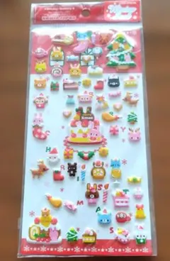 クリスマスぷっくりシール