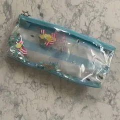 ペンケース　筆箱　ポーチ　水色　ブルー