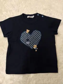 ファミリア　familiar ネイビー Tシャツ 80サイズ