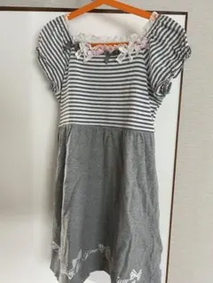 mezzo piano 半袖ワンピース 140メゾピアノ　お出かけワンピ