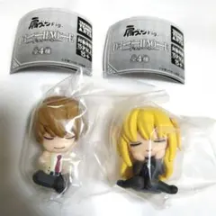 デスノート 肩ズンFig. 夜神月 弥海砂 カプセルトイ 2種セット 【未使用】