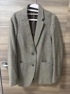 ユニクロ　チェック柄　テーラードジャケット