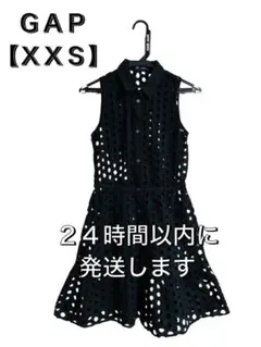 ＧＡＰ アイレット ティアード ミニワンピース 黒 ＸＸＳ(７号) ※早期発送のサムネイル