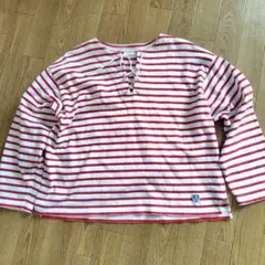 セール！ORCIVAL 赤と白のボーダー 長袖 Tシャツ