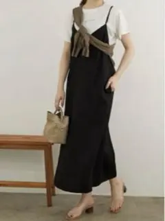 ROPE PICNIC バックシャンキャミワンピース ブラックのサムネイル