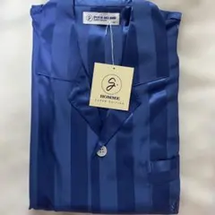 G. HOMME SUPER EDITION シルク100% パジャマ 紺 L