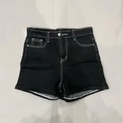 【新品】ブラックデニムショートパンツ