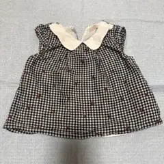 petit main ギンガムチェック チュニック　90cm