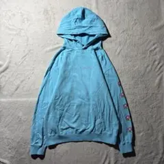 【Y8241】.XLARGE パーカー　フーディー　サイズL スカイブルー