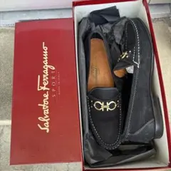 Salvatore Ferragamo ガンチーニ ローファー 6 ブラック