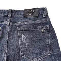 【美品】アルマーニジーンズ ダメージ加工 テーパードデニム ストレッチ