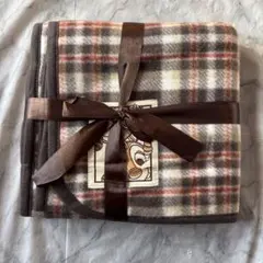 チップとデール チェック柄 フリースブランケット 約70cm×100cm