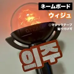 【残1点】ネームボード 의주 ウィジュ EJ ペンライト カバー &TEAM