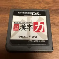 DSソフト カンペキ 漢字力 DS