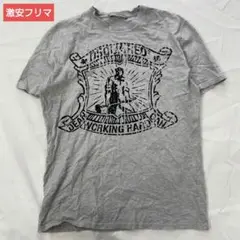 ◇ DEADWEEDS グレー プリント クルーネックTシャツ M