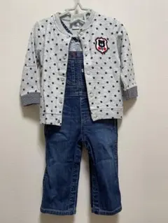 ★プチバトー★ 星柄のクルーネックカーディガン