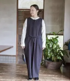 UpcycleLino ネストローブ ギンガムアシメサロペット - メルカリ